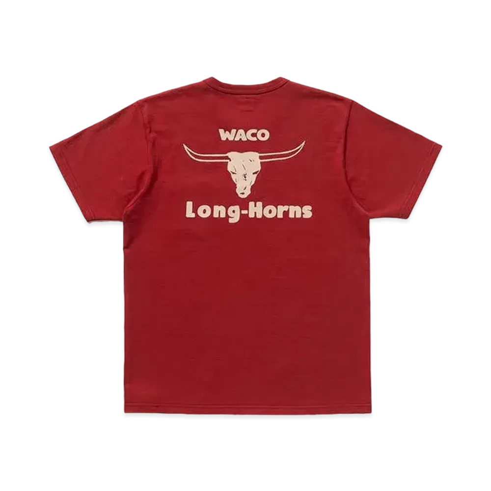 THE REAL McCOY'S Joe Mccoy Tee / Waco Long horns "Red"