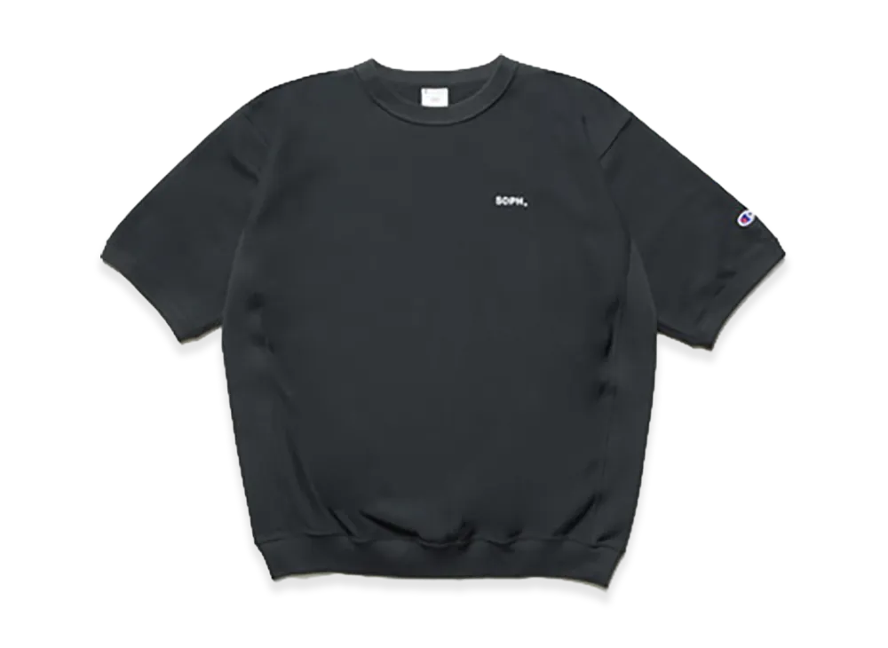 Champion x SOPH. Reverse Weave Basic S/S Crewneck Sweat "Black"