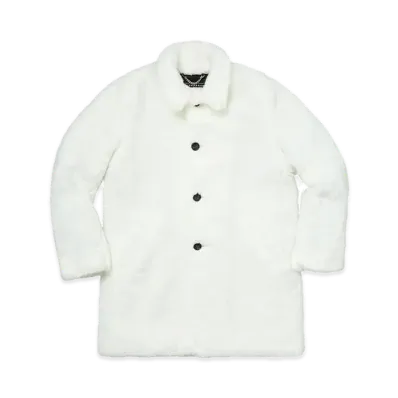 Supreme x HYSTERIC GLAMOUR Fuck You Faux Fur Coat "White"