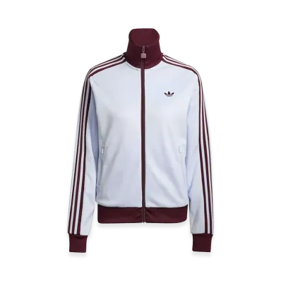 adidas Women's Classic Track Top "Clear Sky/Maroon"