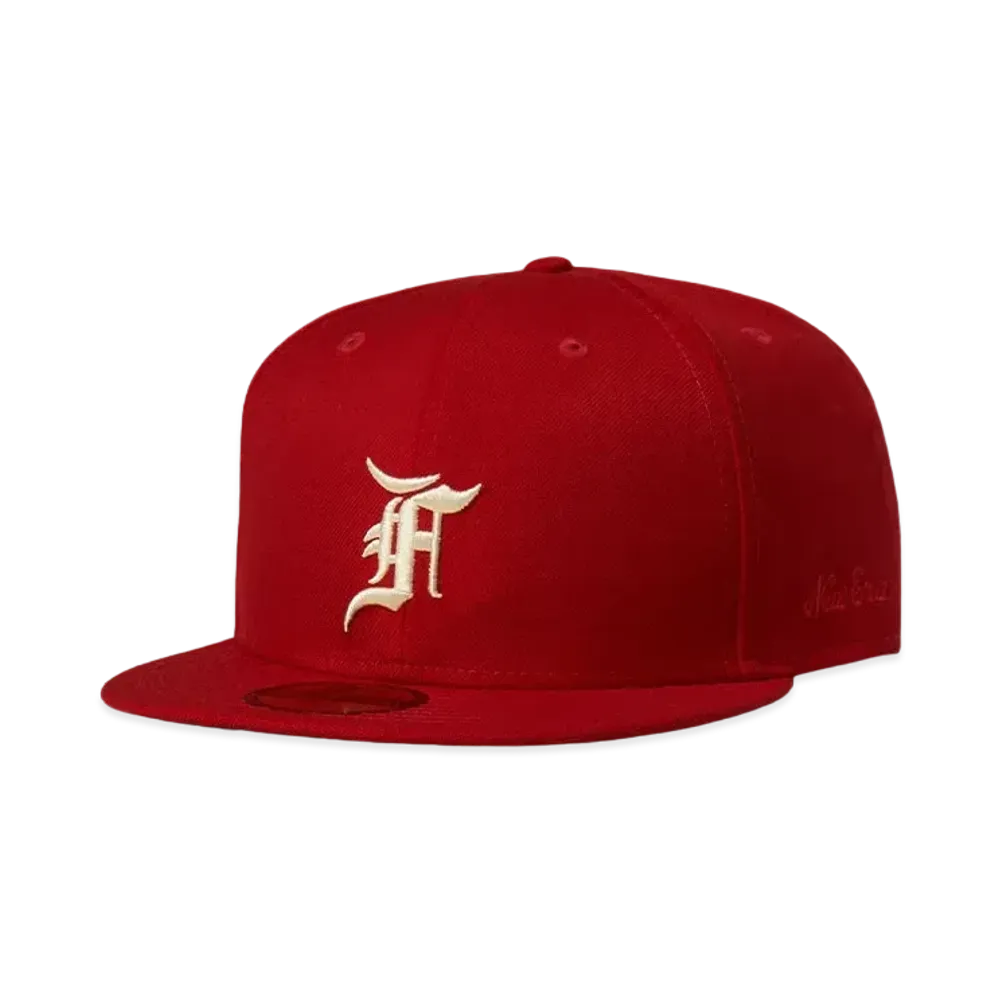 FEAR OF GOD ESSENTIALS New Era Fitted Cap (FW20) "Red"