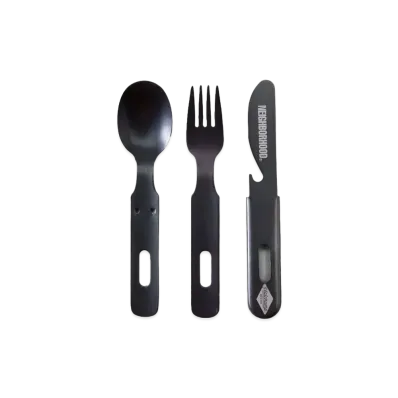 NEIGHBORHOOD PC / SS-CUTLERY SET "Black"