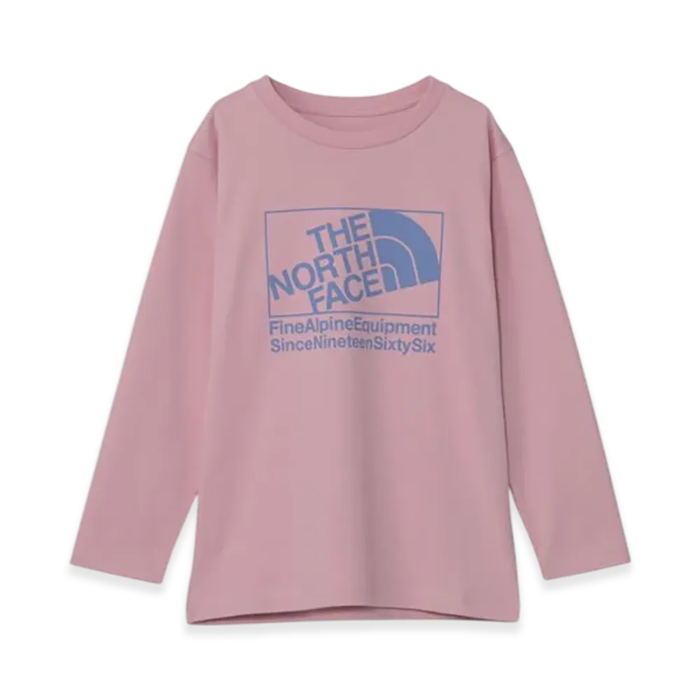 The North Face L/S Graphic Tee Kids "Pink Clover"
