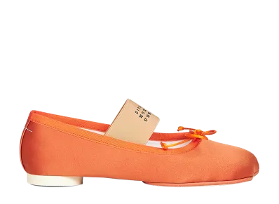 MM6 Maison Margiela Women's Anatomic Ballet Shoes "Dark Honey"