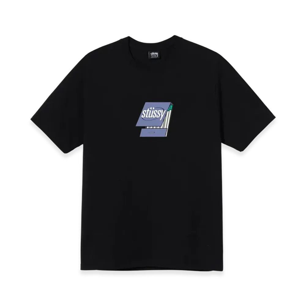 Stussy Matchbook Tee "Black"