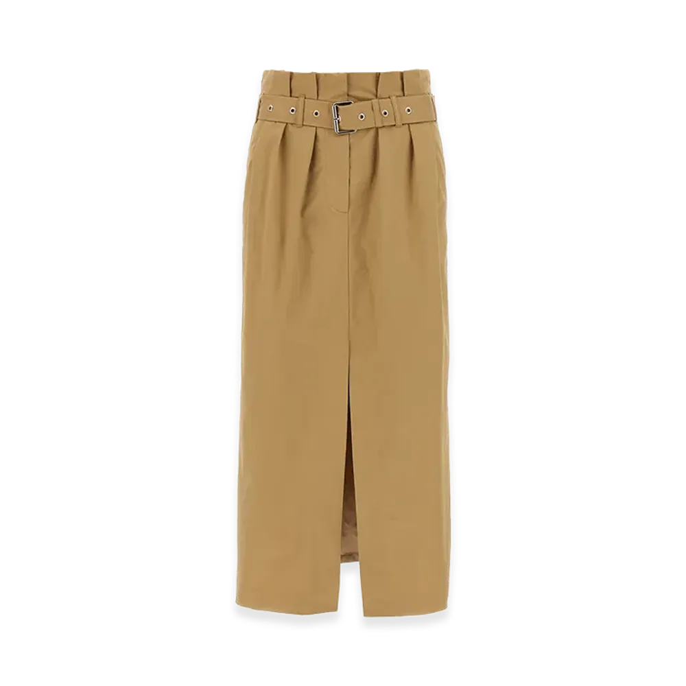DRIES VAN NOTEN Women's 'Seaches Long' Skirt "Beige"
