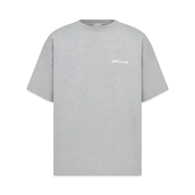 Dior Christian Dior Tag T-shirt Relaxed Fit Cotton Jersey "Gray"