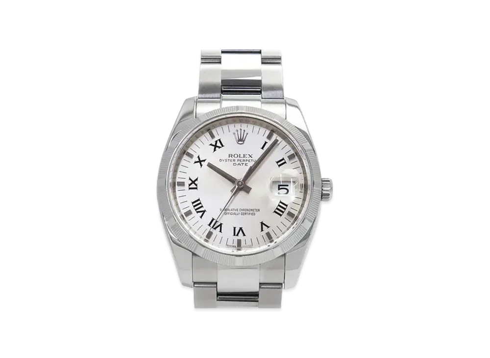 ROLEX Oyster Perpetual Date "Silver Roman/Stainless Steel"