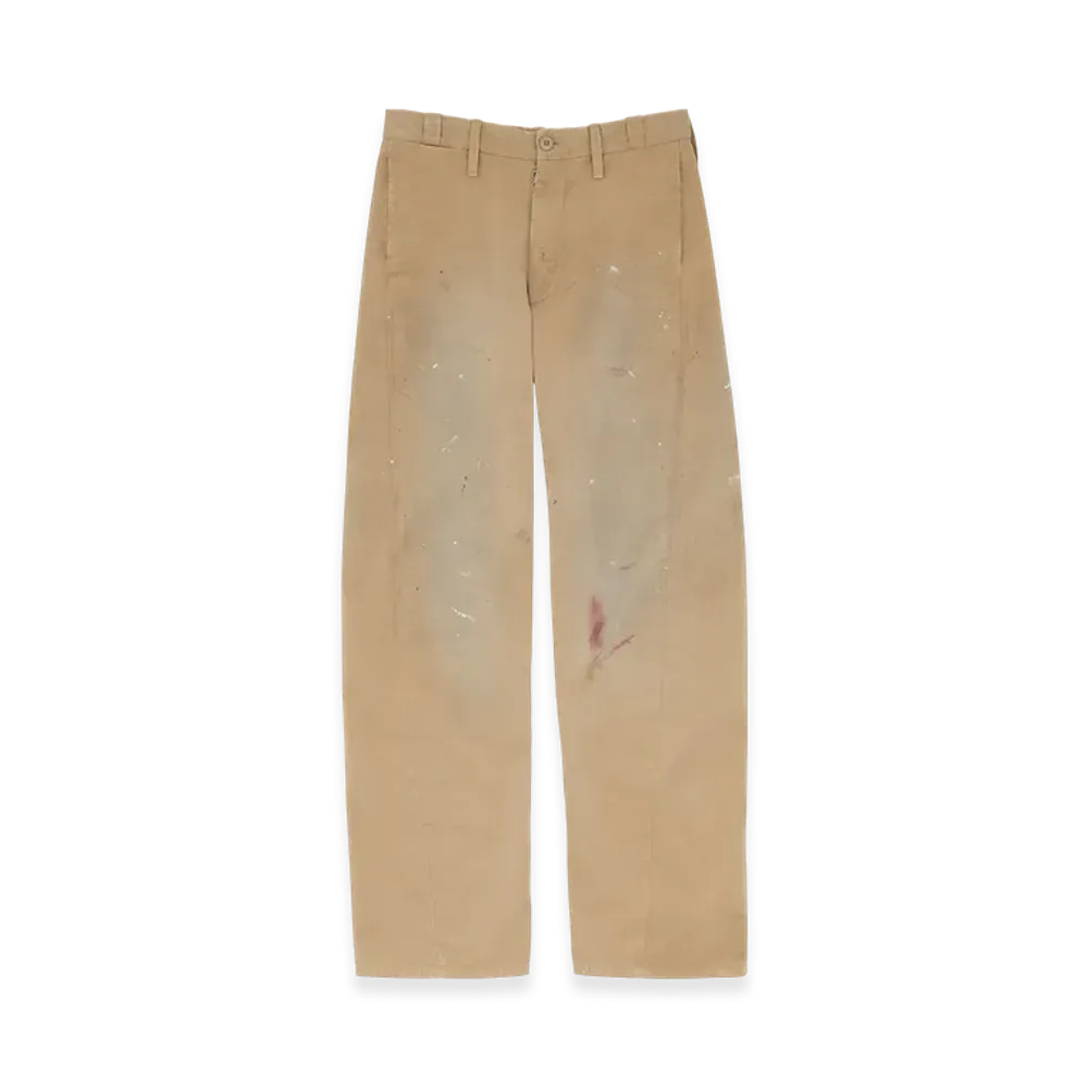 MM6 Maison Margiela Women's Tailored Painter Trousers "Sand Beige"