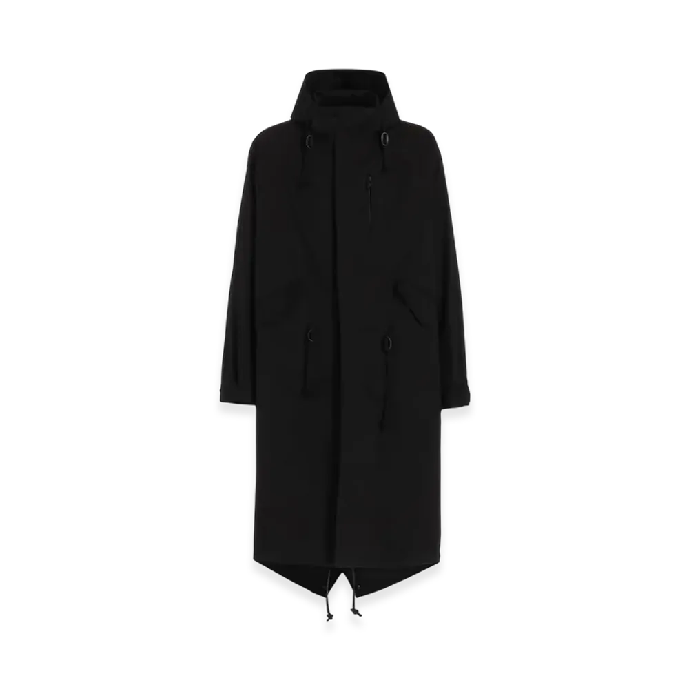 WILDSIDE YOHJI YAMAMOTO Cotton Chino Mods Coat "Black"