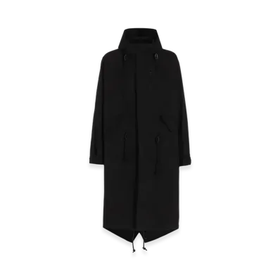 WILDSIDE YOHJI YAMAMOTO Cotton Chino Mods Coat "Black"