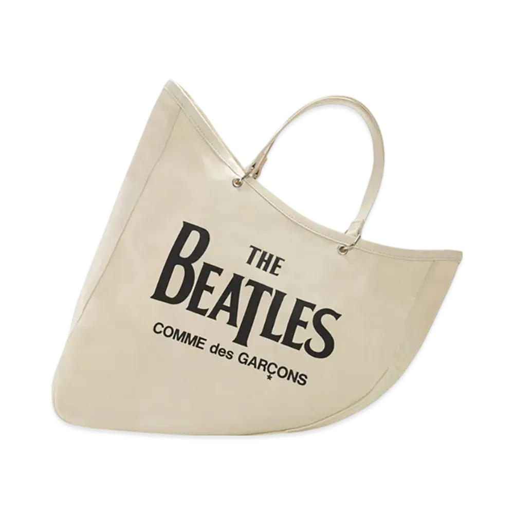 COMME des GARCONS x The Beatles Cotton Canvas Boat Bag "Beige"