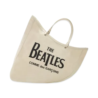COMME des GARCONS x The Beatles Cotton Canvas Boat Bag "Beige"
