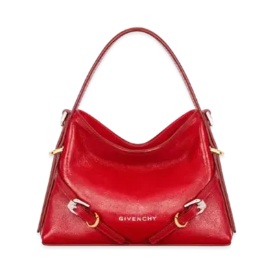GIVENCHY Nano Voyou Bag in Leather "Vermillon/Red"