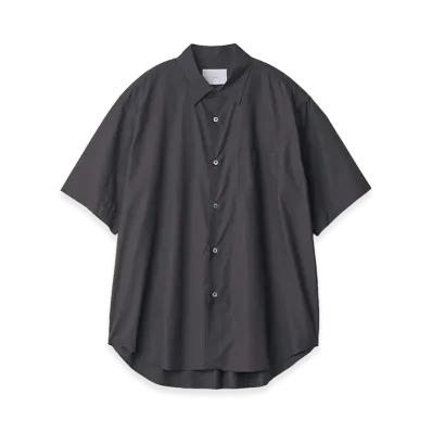 ssstein Suvin Cotton Oversized Short Sleeve Shirt "Black"