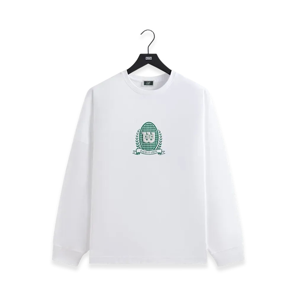 Kith x Wilson Crest Ramble Long Sleeve Tee "White"