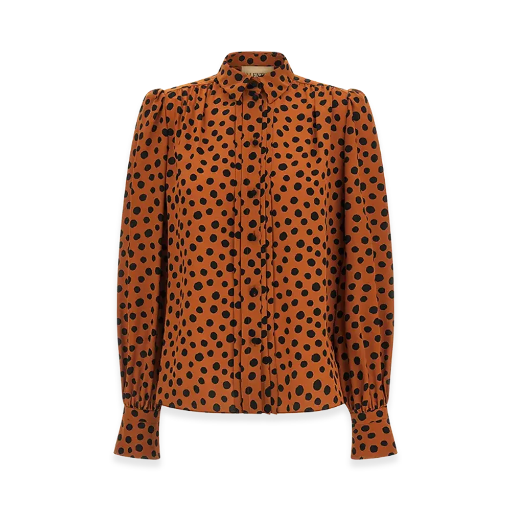 Valentino Women's Polka Dot Print Shirt "Multicolor"