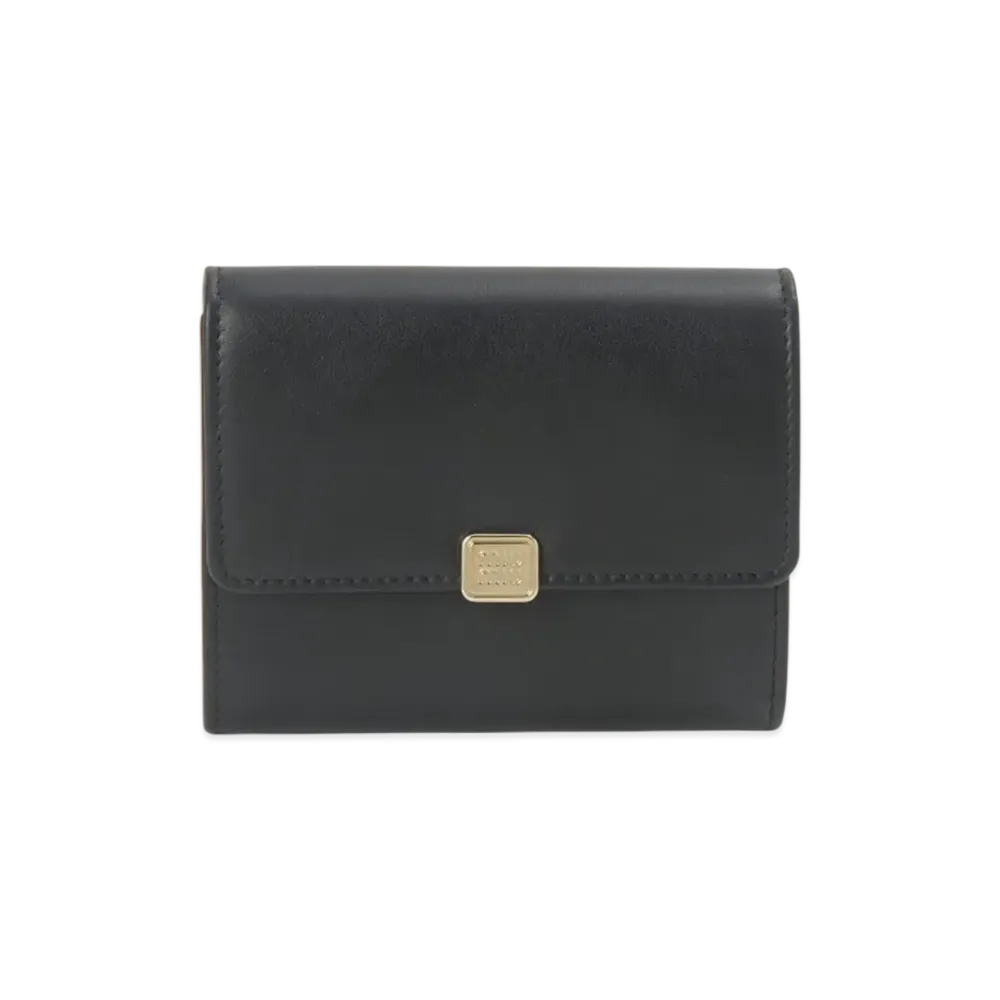 MIU MIU Tri-Fold Wallet "Black"