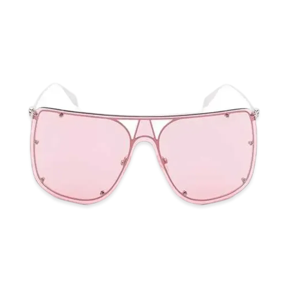 Alexander McQUEEN Skull Mask Sunglasses "Silver"