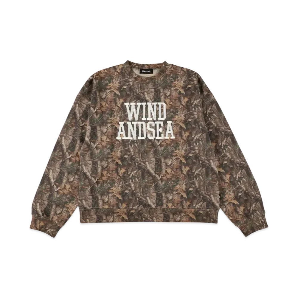 WIND AND SEA College Logo Crewneck Sweatshirt "Multi"