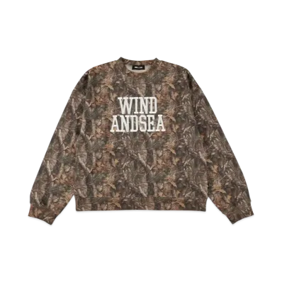 WIND AND SEA College Logo Crewneck Sweatshirt "Multi"