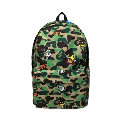 A BATHING APE Baby Milo Large Backpack "Green"