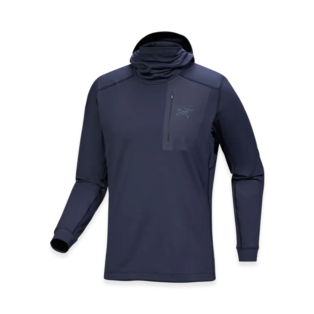 ARC'TERYX Rho LT Hoody Mens "Black Sapphire II" X000009423