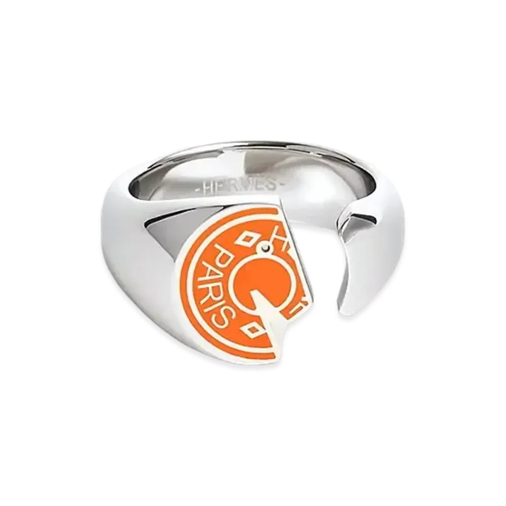 Hermes Carrousel Ring "Orange Sature"