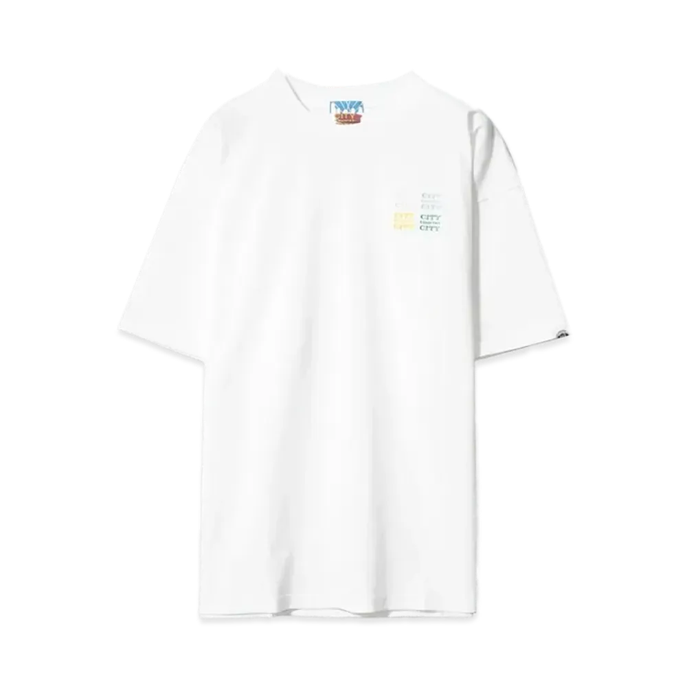 CITY COUNTRY CITY EMBROIDERED LOGO COTTON S/S T-SHIRT CCCC "WHITE"
