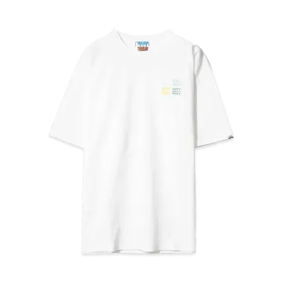 CITY COUNTRY CITY EMBROIDERED LOGO COTTON S/S T-SHIRT CCCC "WHITE"