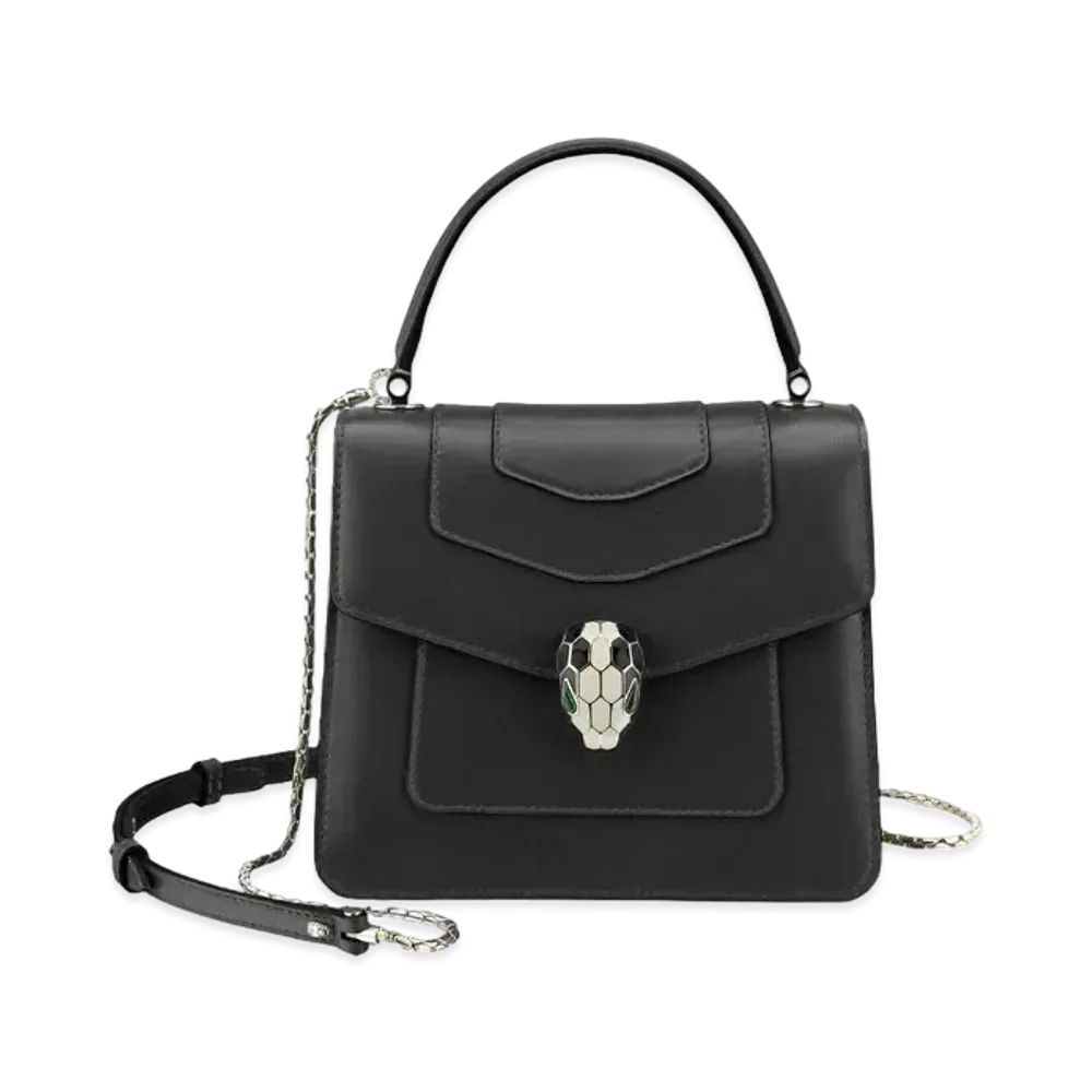 BVLGARI Serpenti Forever Crossbody Bag "Black"