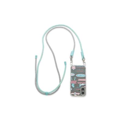 HYSTERIC GLAMOUR Women's Stephan Pattern Iphone Cover With Shoulder Strap "Other White"