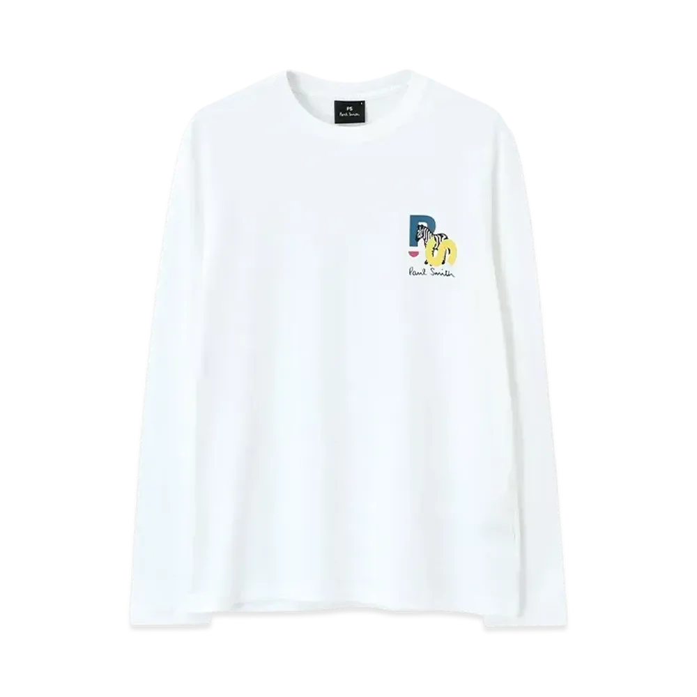 Paul Smith Ps Zebra Long Sleeve T-Shirt "White"