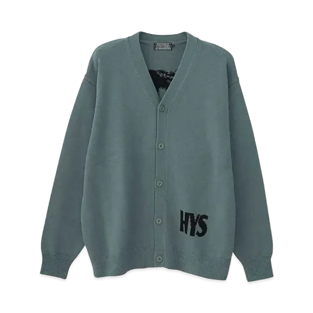 HYSTERIC GLAMOUR Woman Banana Knit Cardigan "Blue"