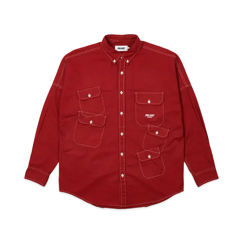 PALACE MULTI POCKET SHIRT "Red"