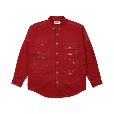 PALACE MULTI POCKET SHIRT "Red"