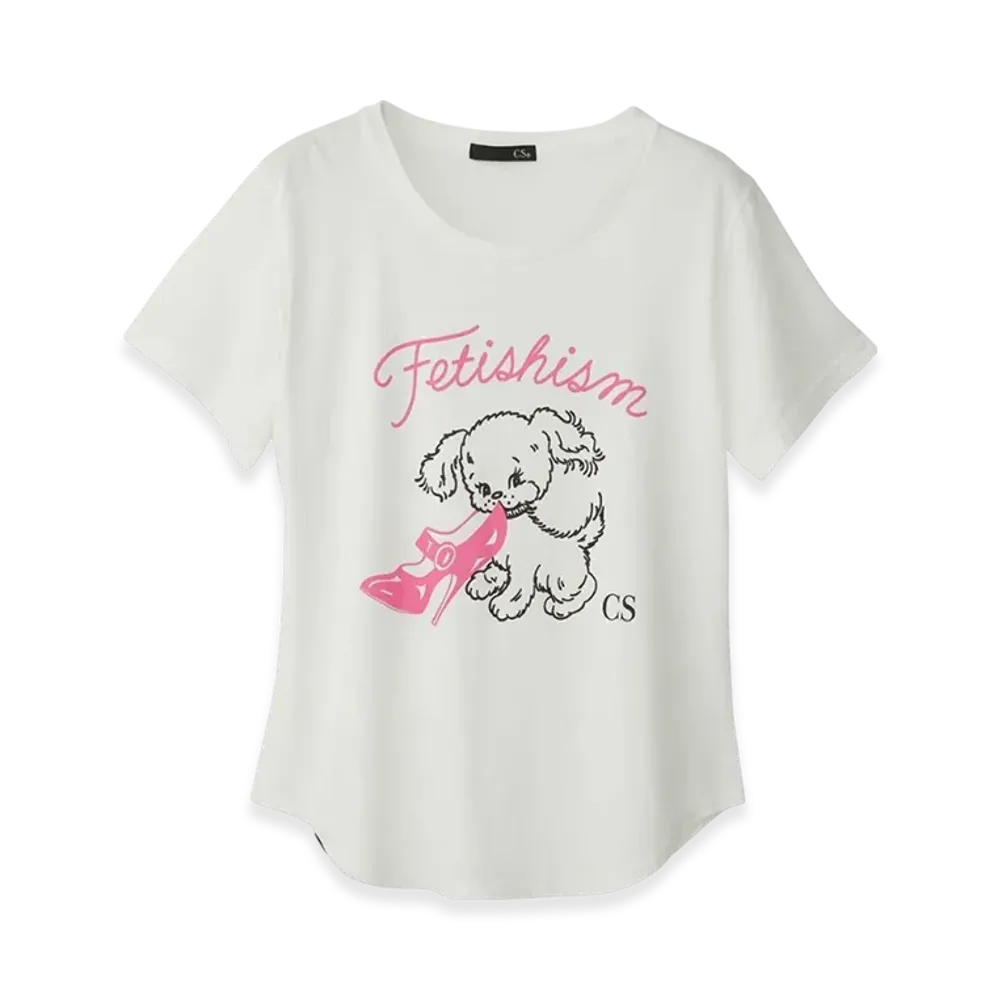 HYSTERIC GLAMOUR Puppy CS T-Shirt "White"