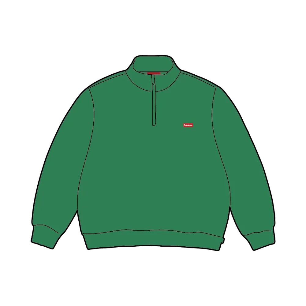 Supreme Small Box Half Zip Pullover (26SS) "Green"