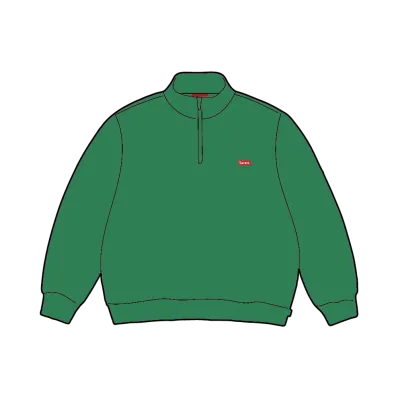 Supreme Small Box Half Zip Pullover (26SS) "Green"