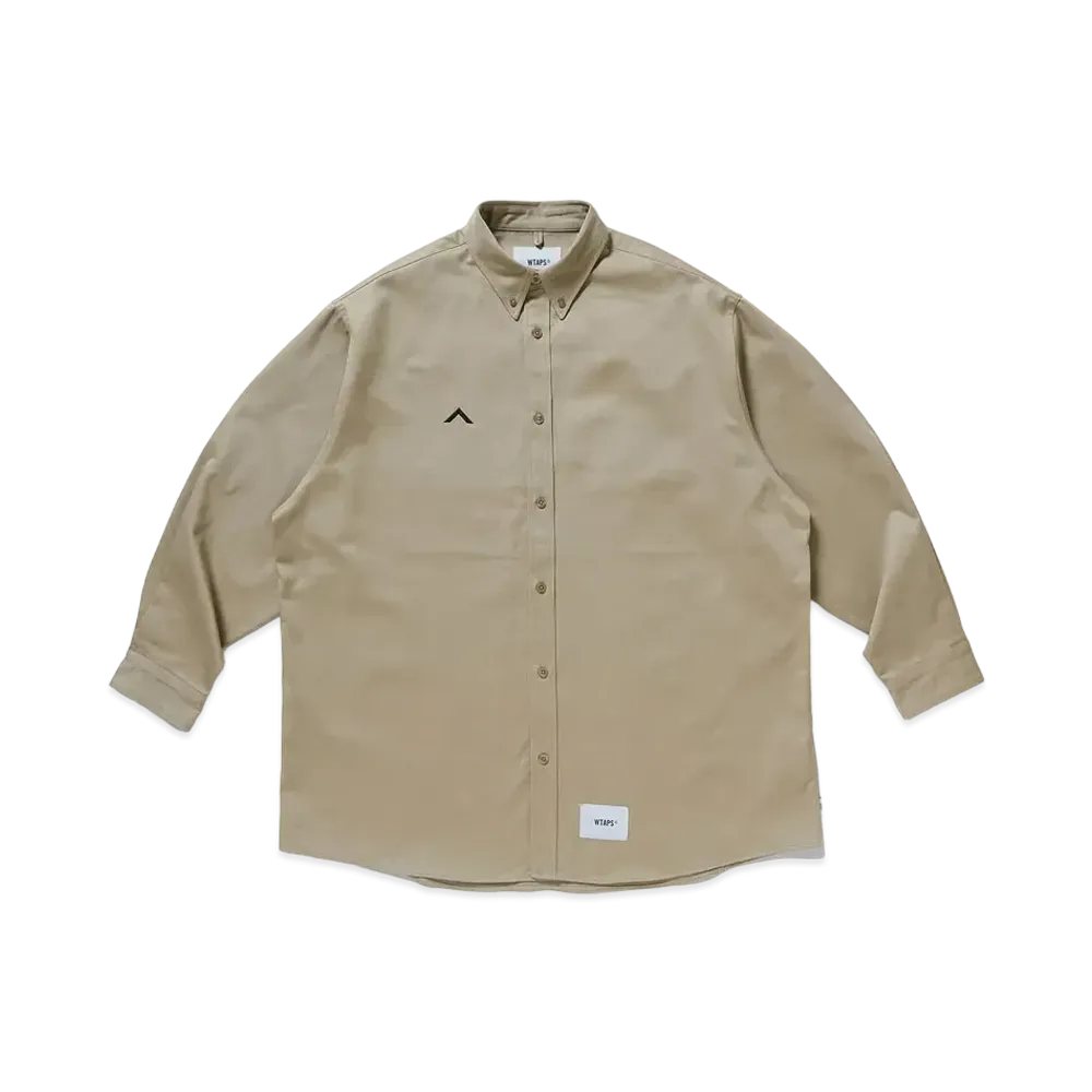 WTAPS Bd 01 / LS / Cotton. Twill "Beige"