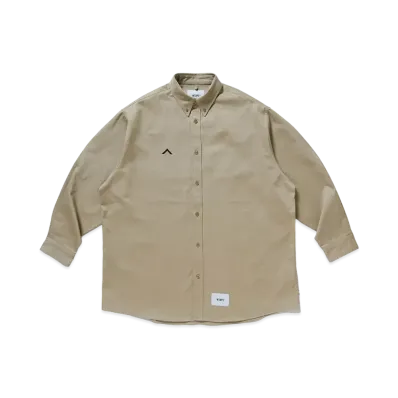 WTAPS Bd 01 / LS / Cotton. Twill "Beige"