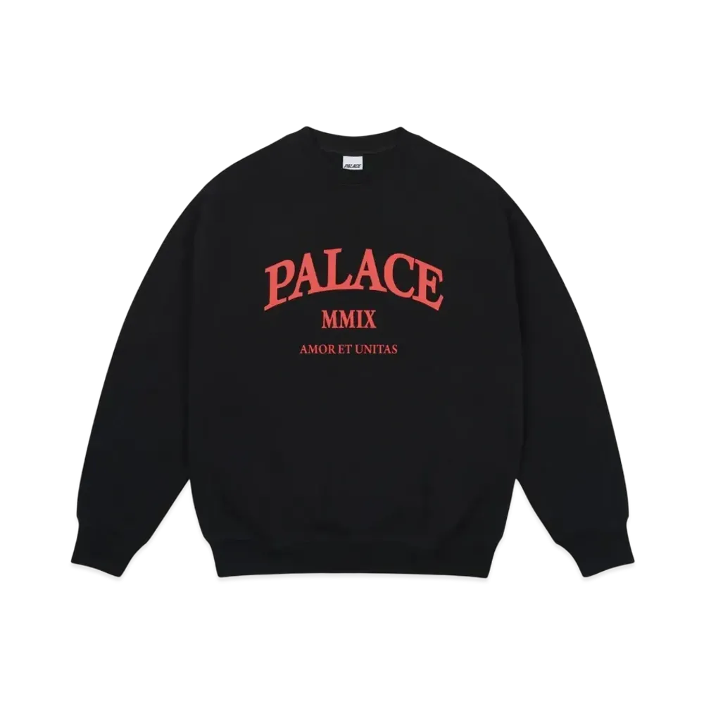 PALACE Unitas Oversized Crew "Black"