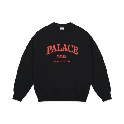 PALACE Unitas Oversized Crew "Black"