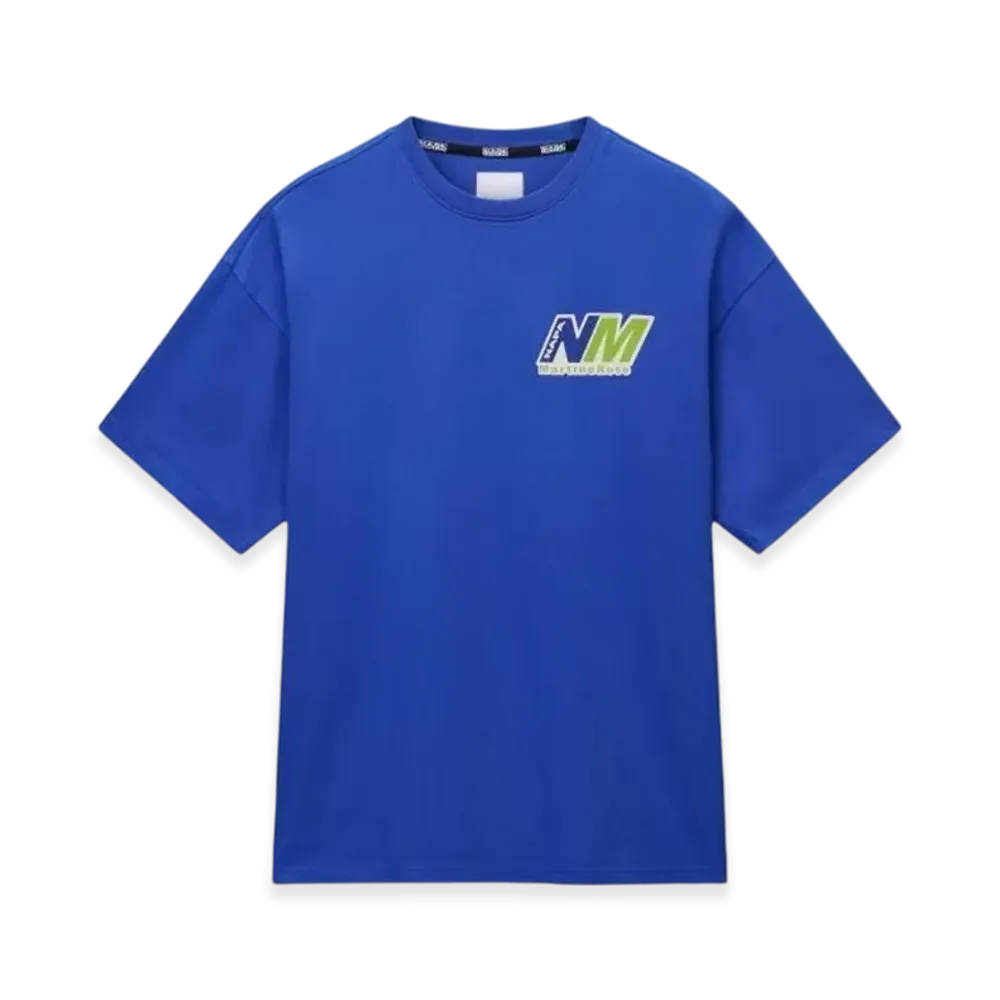 MARTINE ROSE x Napa Ocelot Jersey Shortsleeve T-Shirt "Blue"