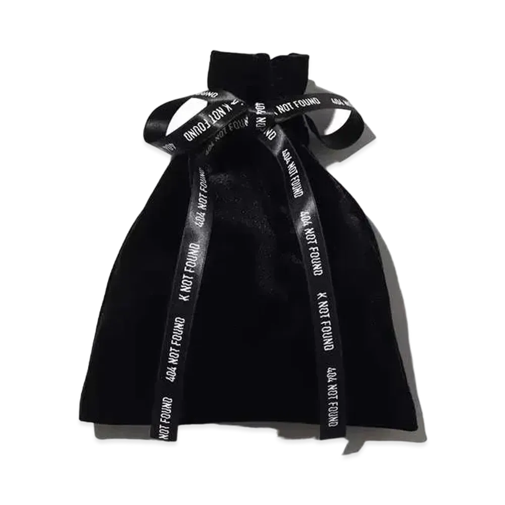 atmos Pink x Kashii Katy Velour gift pouch "Black"