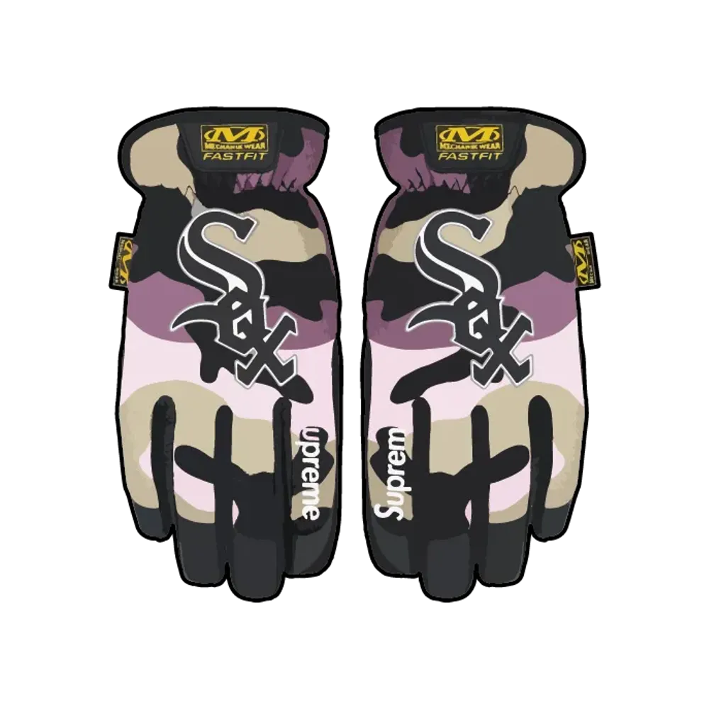 Supreme x Mechanix x MLB FastFit Teams Gloves "Pink Camo"