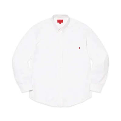 Supreme Patchwork Oxford Shirt "White"