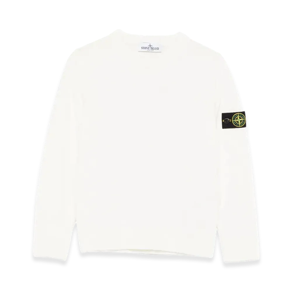 Stone Island Kids Sweater "White"