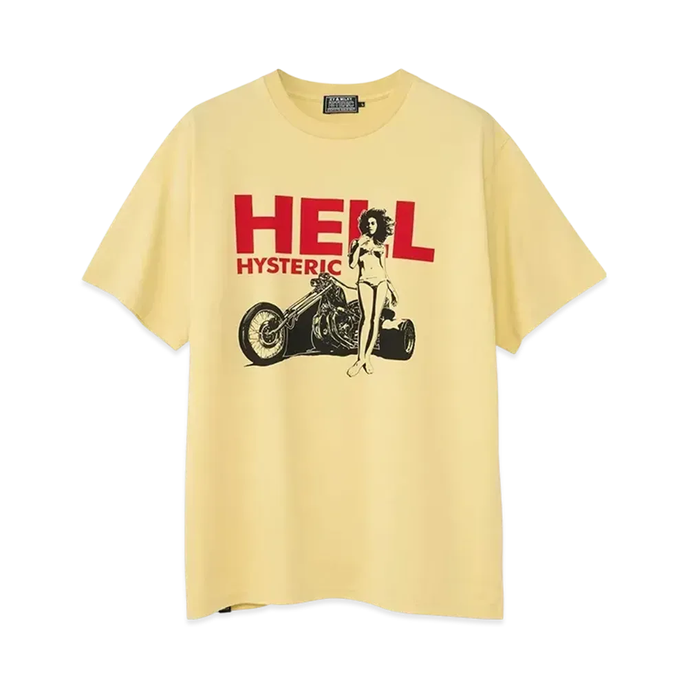 HYSTERIC GLAMOUR Hell Hysteric T-Shirt "Yellow"