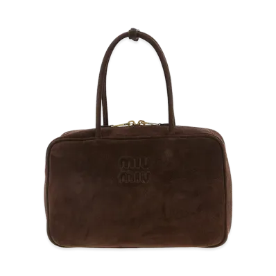 MIU MIU Women's Arcadie Large Shoulder Bag "Brown"